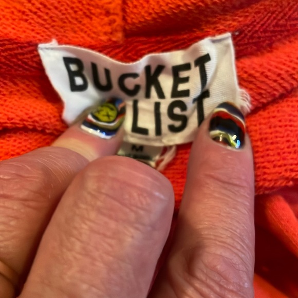 Sz Med Oversized Bucket List hoodie - Picture 4 of 4